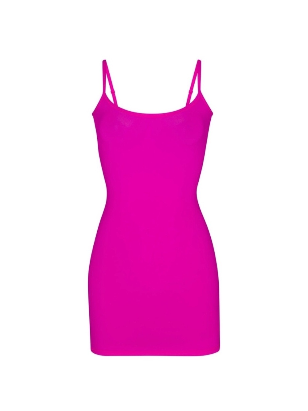 SKIMS Hot Pink Mini Slip Dress - Picture 1 of 4